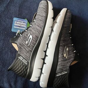 Skechers Black and White Vegan Sneakers